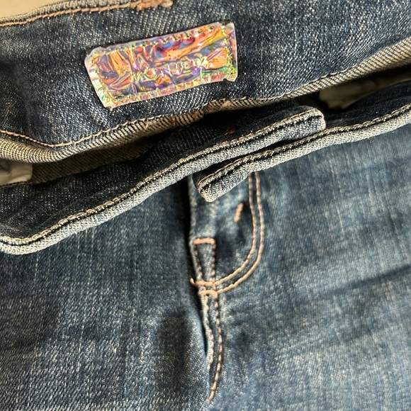 MOTHER The Looker Ankle Fray Skinny Jean in Girl Crush size 27 EUC Raw Hem - Picture 14 of 15